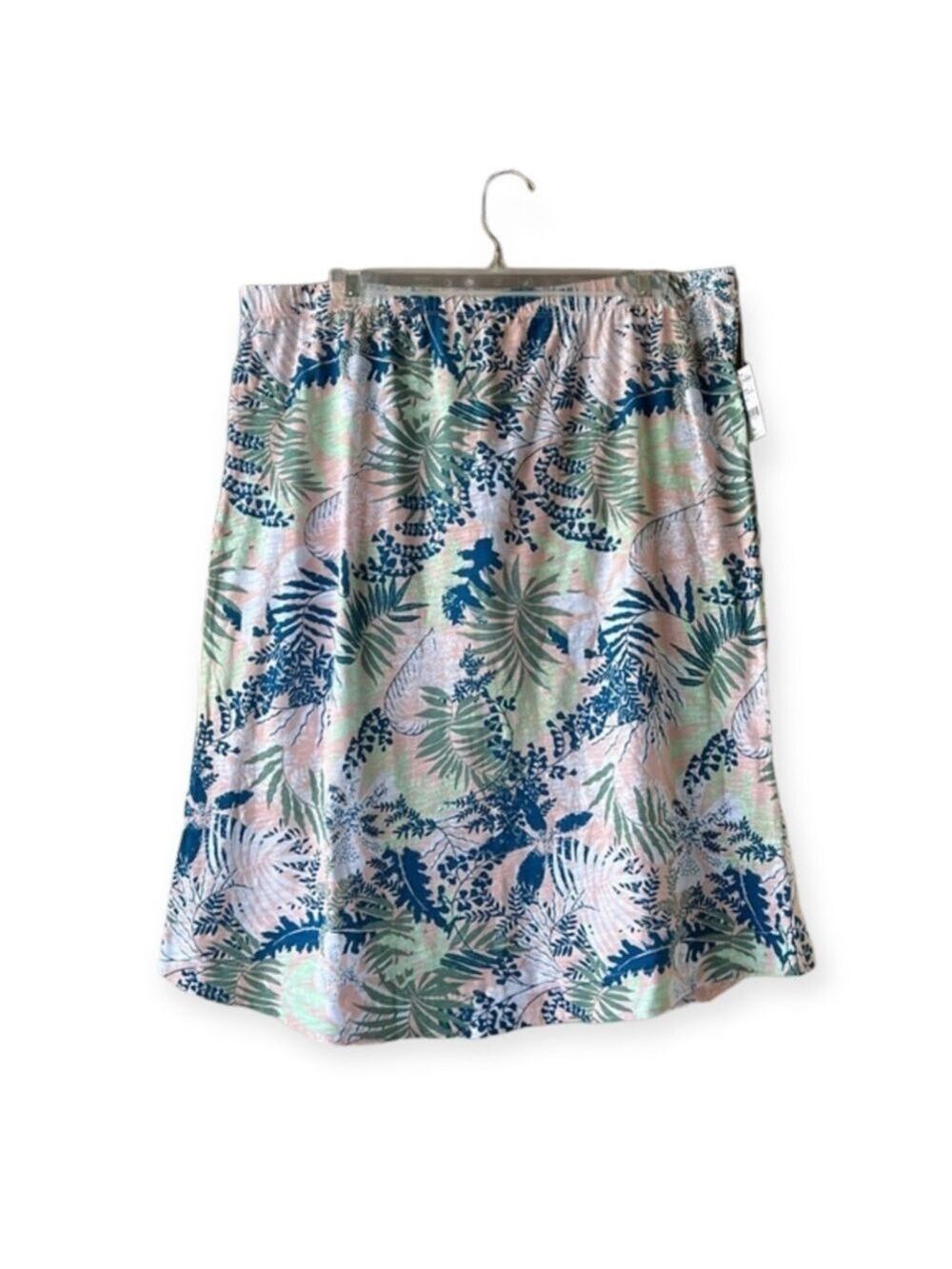 FRESH PRODUCE Multicoloured Floral Print Cotton Midi Skirt Size XXL